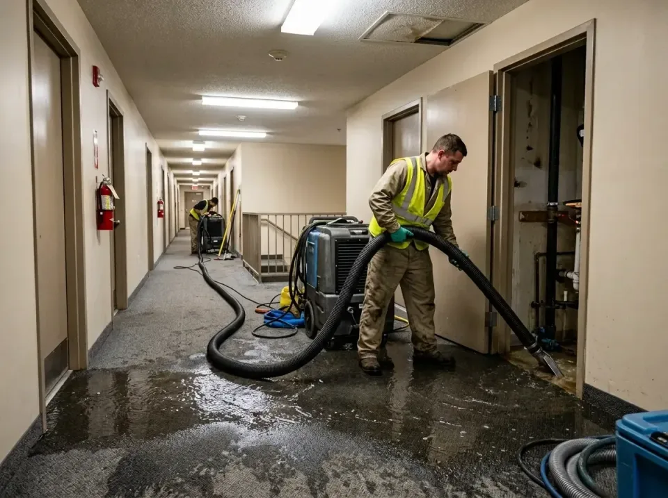 multi-unit-apartment-hallway-f-005 — frequently asked questions, Emergency Burst Pipe Water Extraction & Removal in Missouri